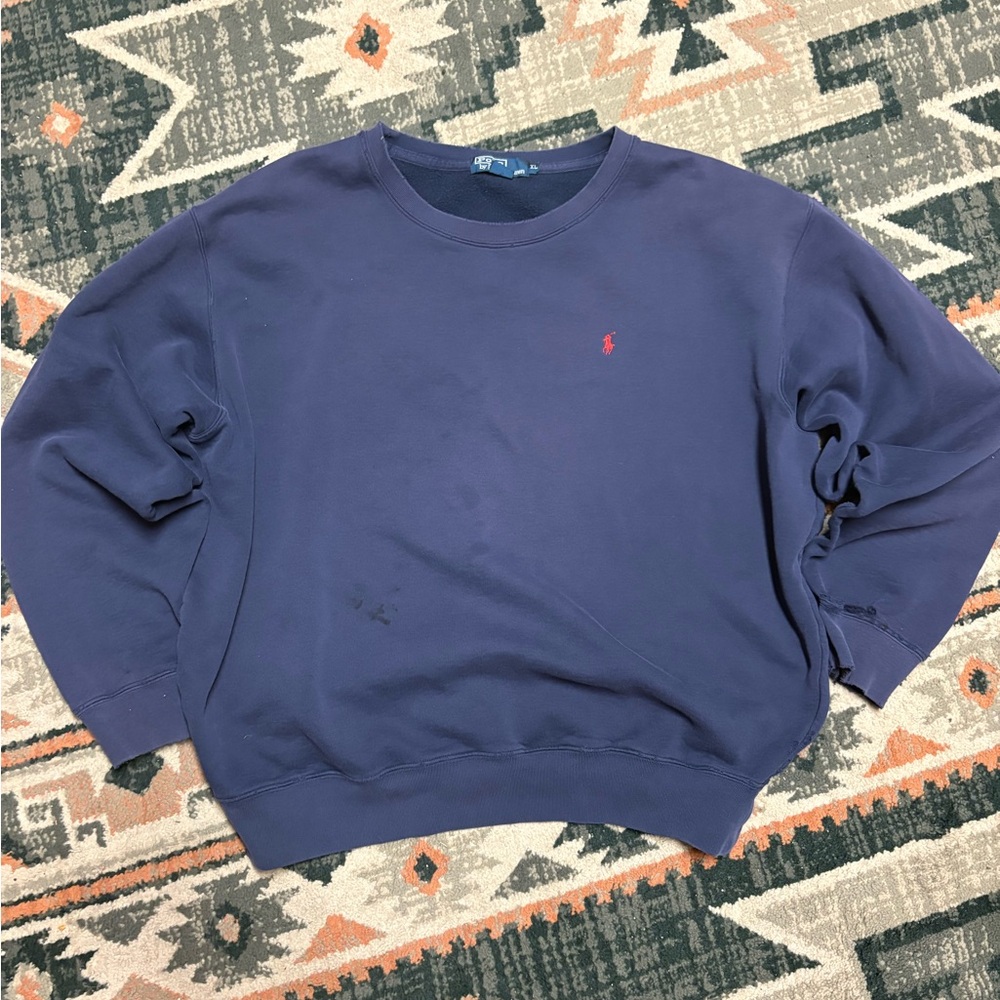 Ralph Lauren Men's Blue Crewneck Sweater